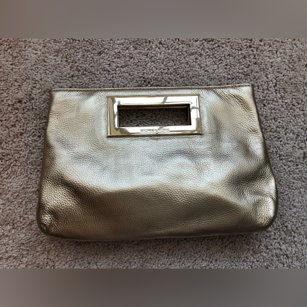 Michael Kors Gold Clutch